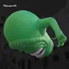 Amazing Funny Giant Inflatable Ghostbusters Slimer Ghost Halloween Character Air Blow Up Green Monster For Yard Decoration