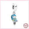 Perles en argent 925 breloques ajustement pandora breloque perroquet hirondelle oiseau primevère ensemble de breloques