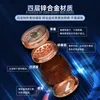 Smoking Pipes New Wheel Four Layer Cigarette Grinder Wood Grain New Product Grinder 63mm4 Zinc Alloy Cigarette Crusher