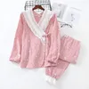 Women's Sleepwear Cute Cotton Pregnancy Pajama Nursing Spring Autumn Lace Pijamas Pregnant Pyjamas Women Maternity Sleep Suit For