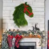Decorative Flowers Artificial Flower Door Hanger Seasonal Welcome Porch Decor Art For Christmas Tree