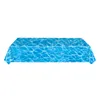 Table Cloth Wave Water Pattern Tablecloth Blue Plastic Ocean Decorations Summer Decorate Waves Disposable