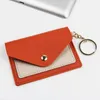 Card Holders Korean Version Holder Cute Student Candy Color Ultra-thin Wallet Multi-card ID Package Keychain Small Purse