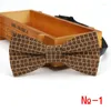 BOWIS TOP TOP MĘŻCZYZNIE MĘŻCZYZNIKI DOT CORK Drewniany Bowtie for Man Wedding Business Business Retro Drewno