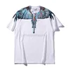 Mb Tendance Marcelo Classique Noir et Blanc Yin Yang Goutte D'eau Ailes Plume À Manches Courtes Hommes Femmes T-shirtab75 17