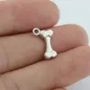 200 pièces chien os breloque pour animaux de compagnie alliage chien chiot os pendentif pour collier à faire soi-même Bracelet fabrication de bijoux résultats A-635