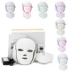 Ansikte massager LED -skönhetsmask Seven Color Light Beauty Device Electronic Mask Device Micro Current Beauty Device Mask Device 230621