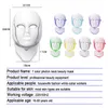 Massager twarzy Raiuleko 37 Kolor Pon Elektryczna maska ​​LED z szyją odmładzanie przeciw trądziku Zmarszczenie Leczenie Piękno Salon Zastosowanie domu 230621