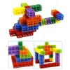100pcs 수학 연결 큐브 번호 블록 연결 연동 다중 링크 계산 블록 어린이 학습 교육 어린이 장난감 선물