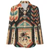 Women's Blouses Temperament Loose Shirt Women Fashion Native Aztec Tribe Print Clothes Top XS-8XL