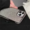 Luxe Paillettes Diamant Placage Vogue pour iPhone 14 13 12 Pro Max Durable Mode Femmes Mince Pleine Protection Doux Pare-chocs Étincelle Couverture Arrière Antichoc