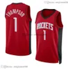 Amen Thompson Basketball-Trikots S-XXL 2023 Draft weiß rot Herren Damen Kinder City-Trikot