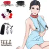 Collier en cuir Jiu'ai clip en métal vibrant appareil d'aspiration de massage mari et femme jouets sexuels adultes jouet sexuel