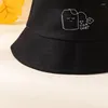 Бонины Женщины печати чайную пакет шляпу на открытом воздухе регулируемый повседневный стиль для девочек Год подарков Валентина