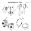 Dangle Earrings 20 Pcs/Set Personality Versatile Men And Women Simple Stylish Long Stainless Steel Huggie Hinged Hoop