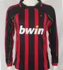 1993 1994 RETRO soccer jerseys long sleeve VINTAGE CLASSIC MALDINI INZAGHI PILRO MIlans Football Shirt maillot kit uniform de foot 2006 2007