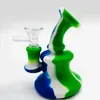 Kit de tuyaux de barboteur en silicone de style douche coloré avec poignée en verre