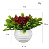 Decorative Flowers Mini Artificial Plants Bonsai Table Decor Small Simulated Tree Pot Fake Office Potted Ornament Home