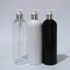 Storage Bottles 400ml Empty Plastic Lotion Liquid Soap Pump Container For Personal Care Shower Gel Shampoo Cosmetic Packaging