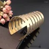 Bangle Women Large Alloy öppnade manschett Bangles Fashion Party Casual Armband Statement smycken Pulseiras Ukmocbangle Raym22