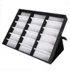 Watch Boxes 18 Grids Glasses Display Case Sunglasses Storage Box Organizer Jewelry 47.5 X 37.5 6 Cm Glass Container