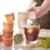 6 Pcs/Set Square Shaped Ice Cube Mould With Lid Single Grid DIY Fruit Ice-cream Molds Coffee Ices Cubes Mould Easy Cleaning TH0228