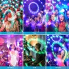 Uzaktan kumanda ile ses etkinleştirilmiş parti ışıkları DJ aydınlatma, RGB disko topu ışığı, flaş lambası 7 modlar Dans partileri için parti ışığı Noel Düğün Gösteri Kulübü