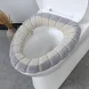 トイレシートカバーカボチャパターンカバー冬の温かい柔らかい洗える北欧のコモードマット家庭用バスルームクッション