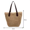 Kvällspåsar Kvinnor Shouder Bag Bohemian Straw Handväska Summer Beach vävd underarm Stor Crochet Tote Shopping