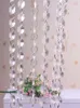 10 Stks/partij Clear Acryl Crystal Achthoekige Kraal Gordijn Guirlande Voor Bruiloft Plafond Kerstboom Opknoping Ornament