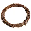 Decorative Flowers 5 Count Handmade Rings Rattan Garland Circle 3pcs 30cm Small Wreath Wreaths Vine 28X28cm Crafts Wooden Frame Crafting