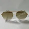 Lunettes de soleil pour femmes de créateurs de mode avec logo de timbre en acier lunettes de soleil à monture en métal mince pour lunettes de soleil d'été