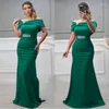 Etnische Kleding Elegante Afrikaanse Bruiloft Lange Jurken Voor Vrouwen Off Shoulder Rode Slanke Avondjurk Diner Vestidos Robe Lady Kleding