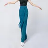 Stage Wear Modern Dance Pants For Women Adult Professional Latin Practice Pantaloni Ballroom Performance Clothes DWY8807