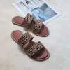 Slippers Flats Leopard Women Sandals 2024 Summer Rome Beach Shoes Spinal Ladies Classic Slingback Flip Slides 5