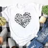 Damen-T-Shirts, Damenmode, grafische T-Shirts, weibliche Tops, T-Shirts, Harajuku-Frauen-Shirt, Musiknote, bedrucktes schwarzes T-Shirt