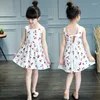 Mädchen Kleider Kinderkleidung Kleid 2023 Sommer Baumwolle Prinzessin Mehrfarbige Weste