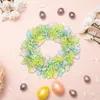 Fiori decorativi Ciondolo ghirlanda accattivante di lunga durata Non appassire Ghirlanda di nastri colorati dall'aspetto realistico Pasqua fai da te