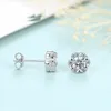 Kvinnor Snowflake Crystal Stud örhängen Sterling Silver Stud Earrings Designer Classic Diamond Earrings Wedding Party Juvelry Christmas Gifts
