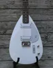 Custom Phantom Hutchins Brian Jones Vox Tear drop Signature Blanc Guitare électrique Micros à simple bobinage Silver Pickguard Tremolo Bridge Vintage Tuners