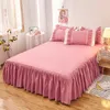 Ensembles de literie 4pcs Ensemble de couette pour lit de couple Drap de lit Couvre-lit Queen Size Housse de couette Literie avec taies d'oreiller Luxe Rose 230621