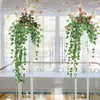 Decoratieve Bloemen 95cm Klimop Hangende Kunstplanten Binnen Buiten Muur Achtergrond Decor Rotan Plant Thuis Bruiloft Decoratie Wijnstokken Nep