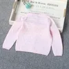 Chaquetas Chaqueta de punto gris para niña de un solo pecho Chaqueta rosa para niños pequeños 1 2 3 años Ropa de bebé para niños pequeños OGC215425