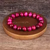 Strand Minimalistische Natuursteen Kraal Rose Rood Tijgeroog Armband Kralen Mannen Boeddha Armband Voor Vrouw Yoga Handgemaakte Sieraden Homme Bijoux