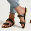 Pantofole Roma Summer Open Toe Flats Platform Shoes Donna Infradito 2023 Sandali da donna di marca Dress Casual Beach Slides Mujer