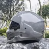 Motorcykelhjälmar Vintage Scorpion Full ansiktshjälm med inre lins Casco Moto Retro Riding Cracete Para Dot