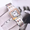 2023 Новый 22 -мм пантере WJPN0016 Швейцарские кварцевые женские часы Whate White Diel Diamond Bezel 18K Желто -золотые браслеты моды Ladies Watches Watc294X