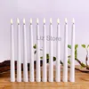 Vela sin llama parpadeante con batería LED, lámpara de vela con palo cónico, velas para decoración de fiesta de cumpleaños y Navidad, velas TH0628