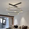 Lampes suspendues Salon Lustre Nordique Moderne Chambre Plafond Bande Lumière Maison Hall Éclairage