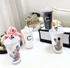 Designer tasses en acier inoxydable tasse à café avec cuillère tasse lettre imprimé verres bouteille d'eau tasses avec boîte 450 ML